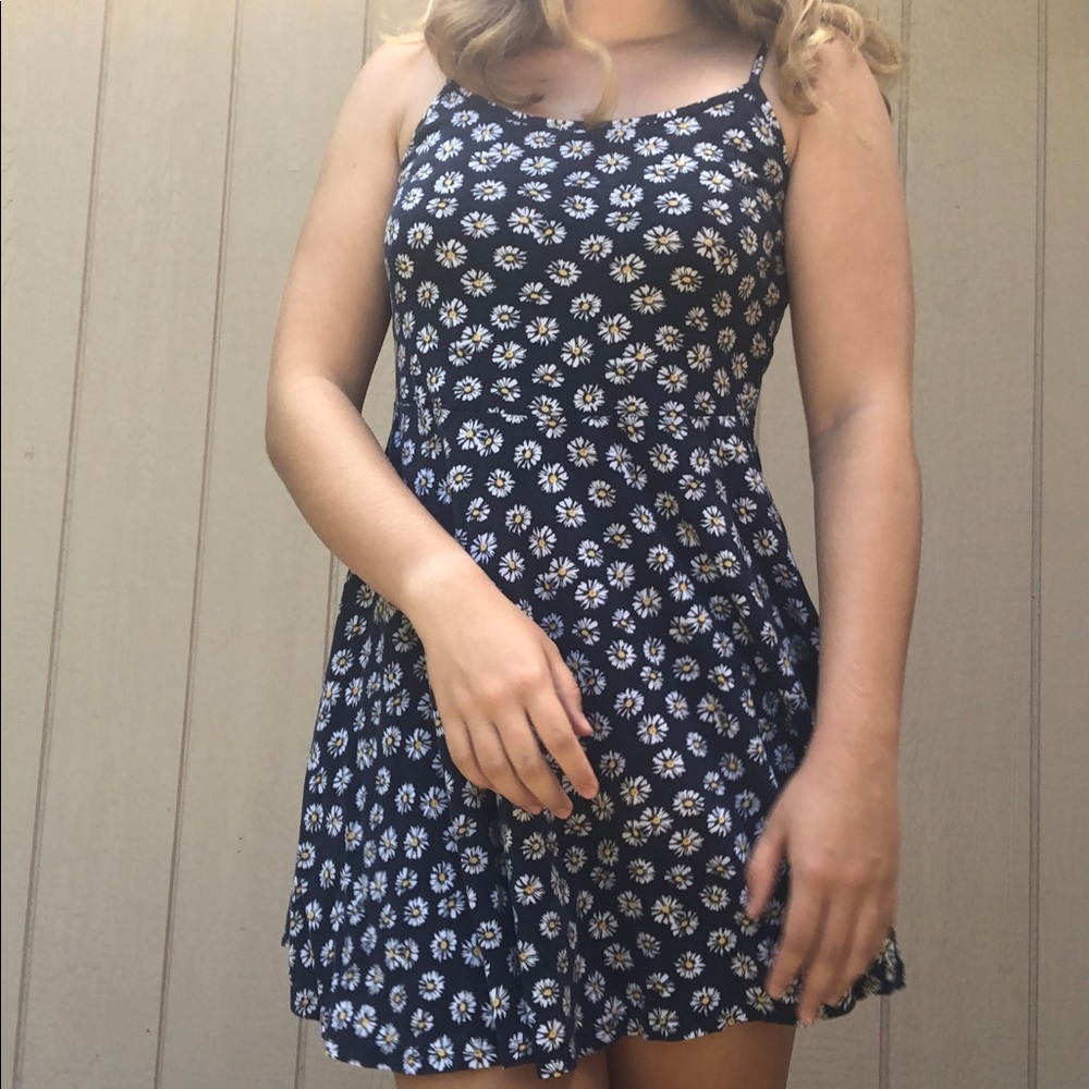 Fun and summery sunflower mini dress